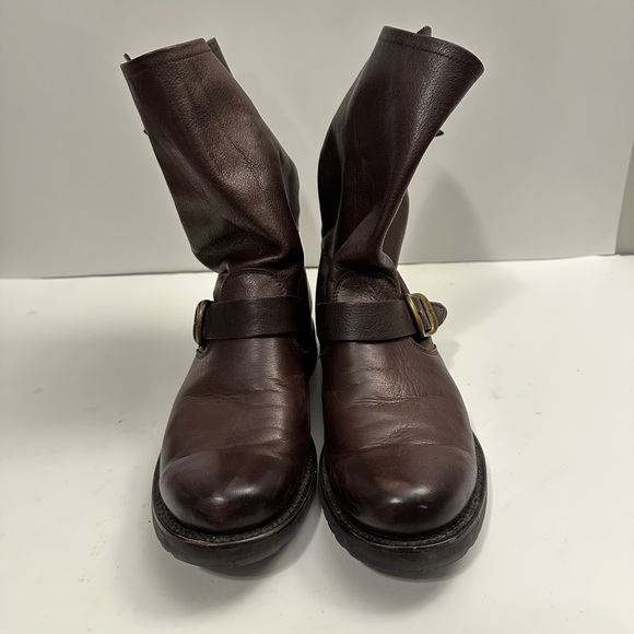 Frye Women's Veronica Flex Short Moto Boots Leather - Round Toe Size 10 - Picture 2 of 12